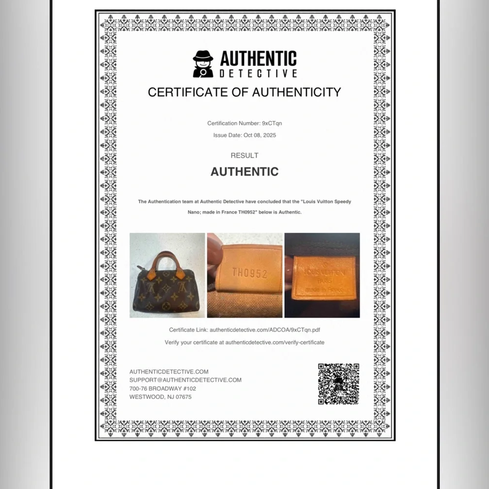 LV Louis Vuitton Speedy Nano, Mini Speedy, with COA - Picture 3 of 14